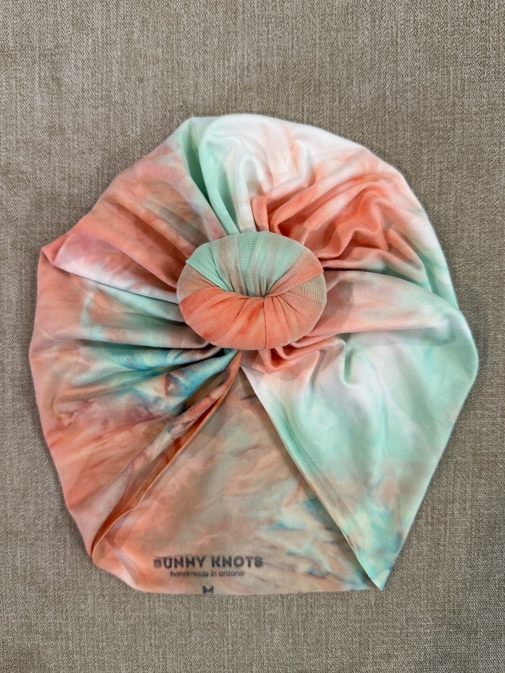 Bunny Knots Hali Beach Breeze Tie Dye Classic Knotted Headwrap M (1-4 Years)